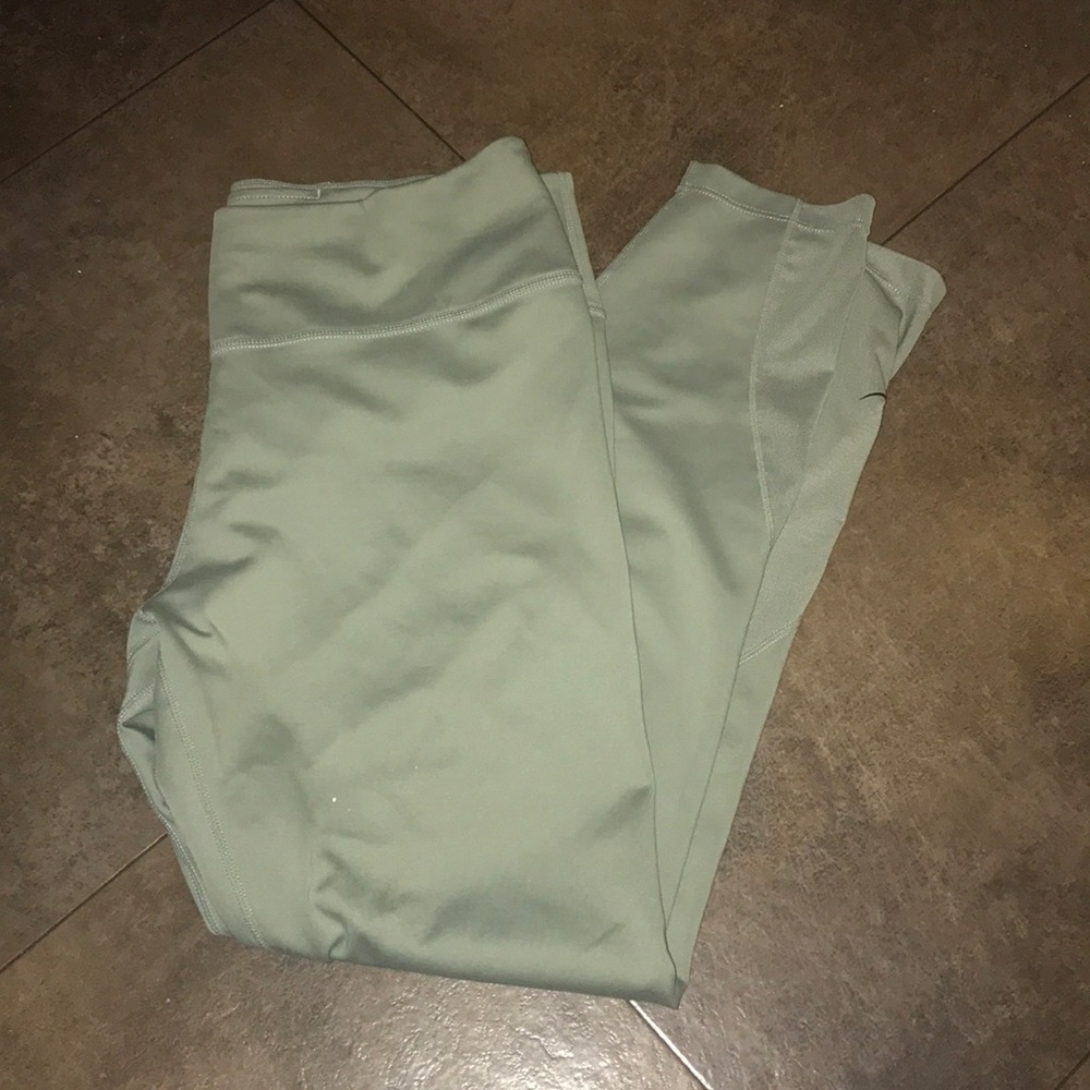 Green Nike Dri-Fit Leggings